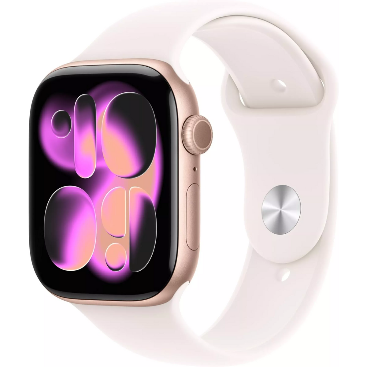 Apple Watch Series 11 (GPS, 42mm) - Rose Gold Aluminium Case with S/M Light Blush Sport Band